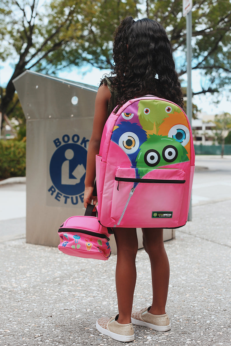Monster Squad Backpack (pink) – Little Monsters by Nate