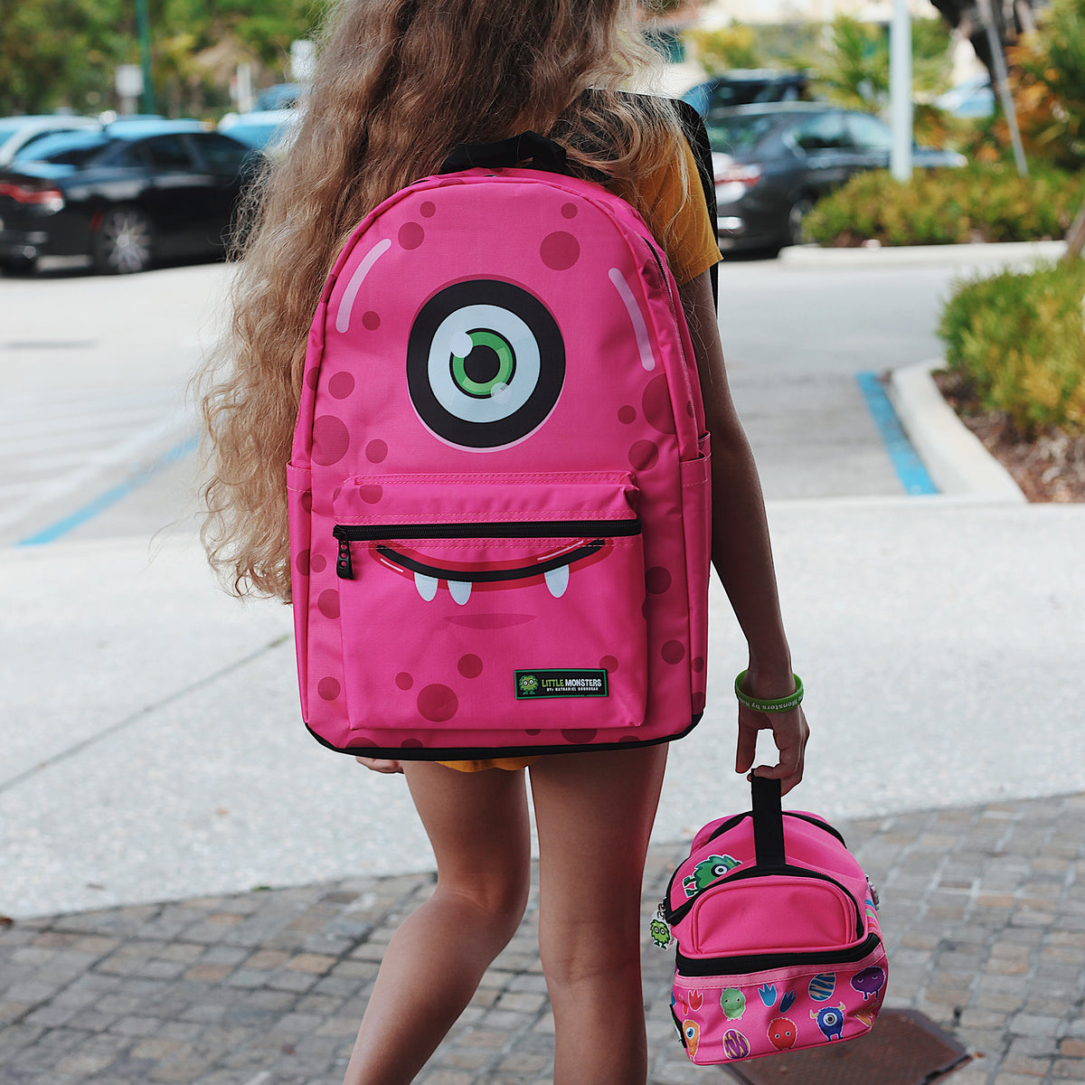 Cyclops Backpack (pink) – Little Monsters by Nate