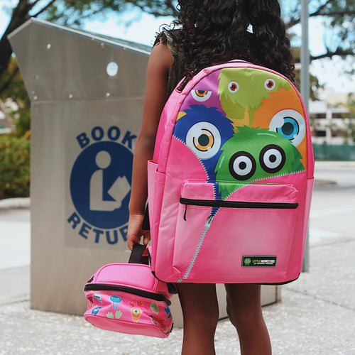Monster Squad Backpack (pink)