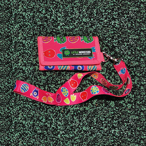 Wallet/Lanyard Combo: Pink