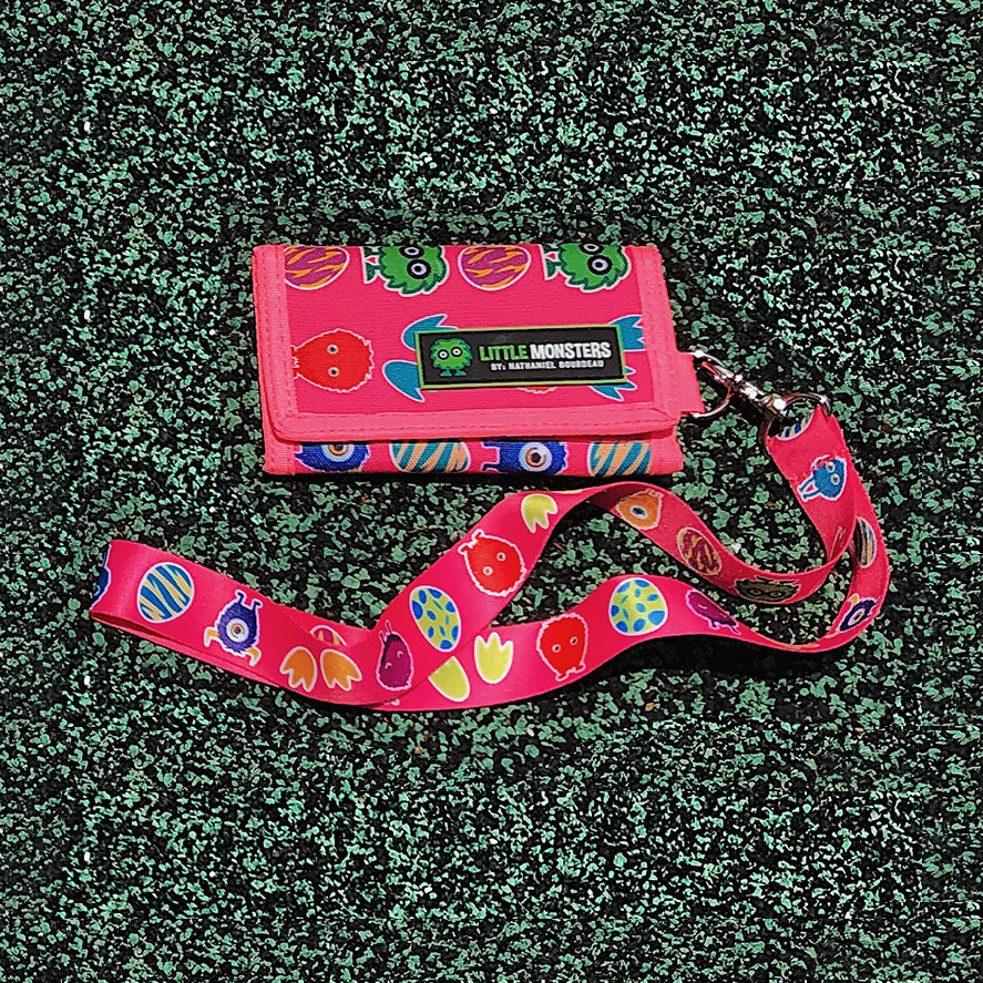 Wallet/Lanyard Combo: Pink